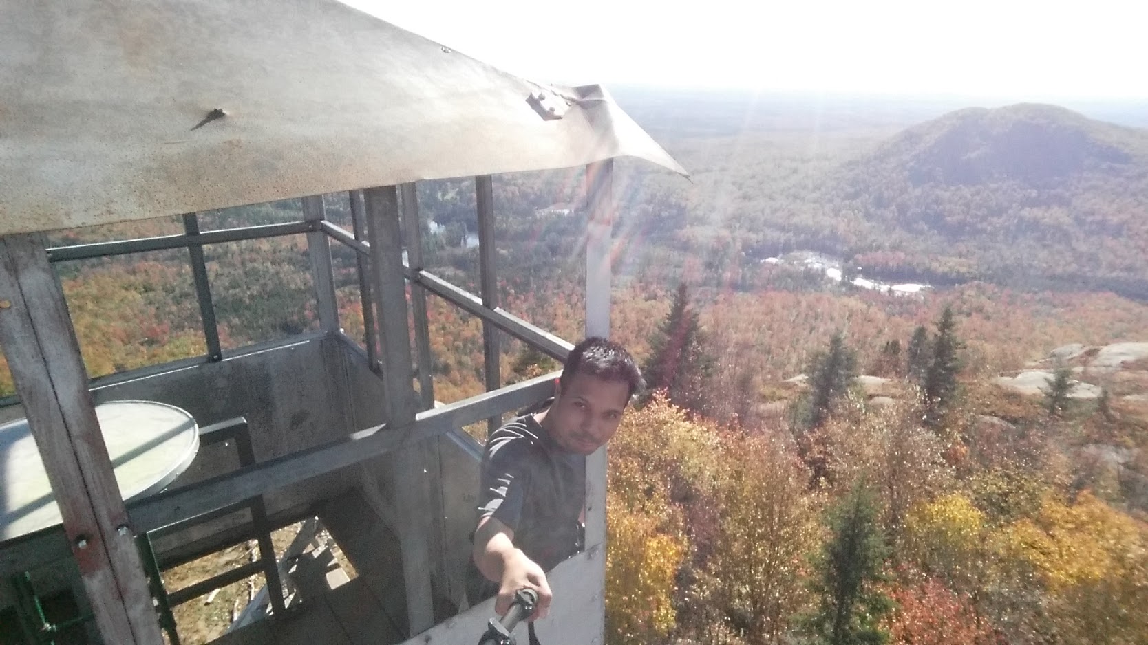 fire tower selfie